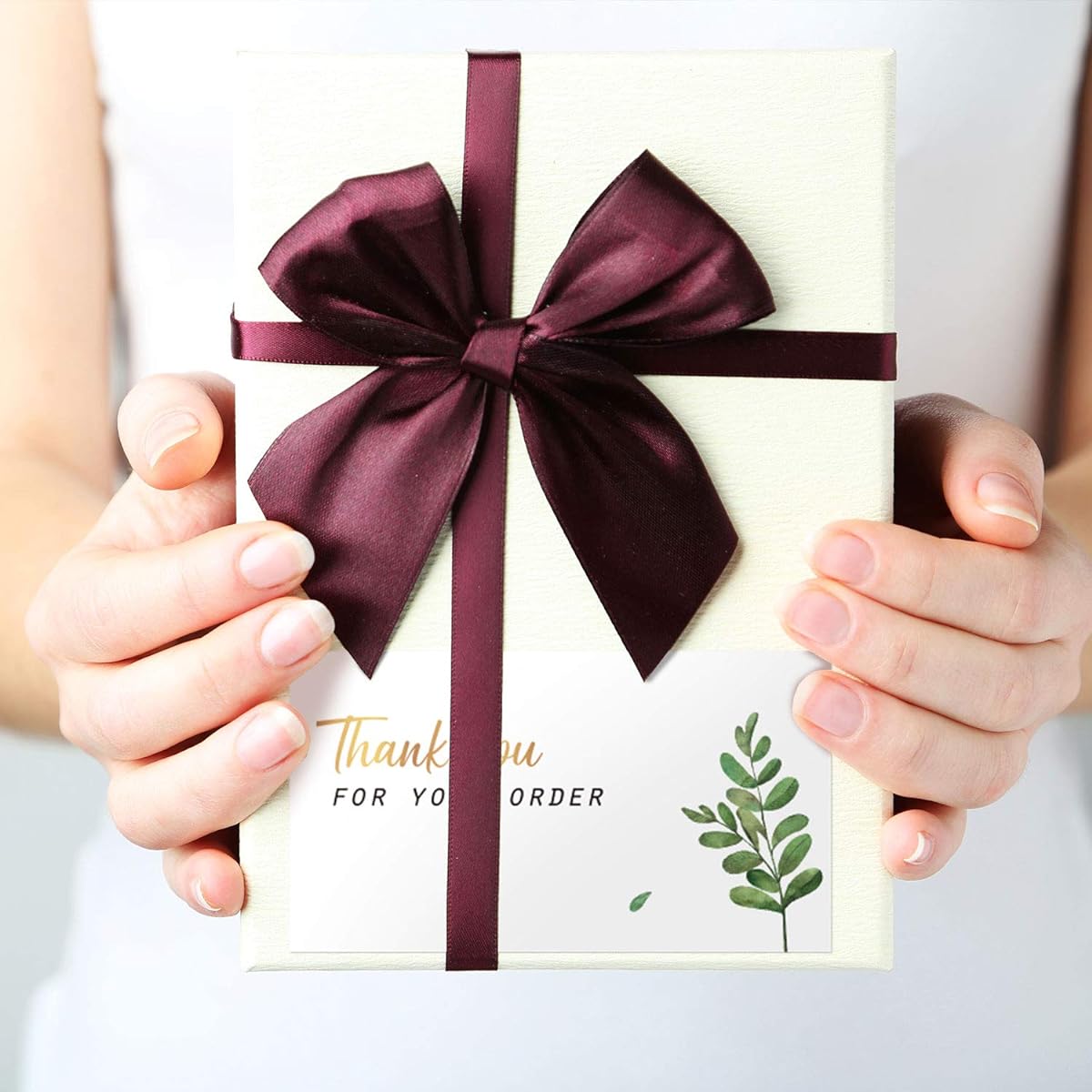 180pcs Thank You for Your Order Card Support Small Business Customer Thank You Cards Gold Foil and Green Appreciation Cards for Online or Store Handmade Goods and More