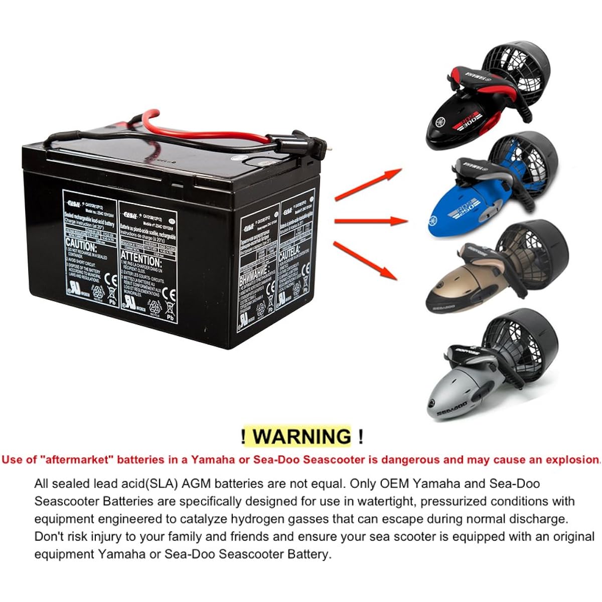 SSeaDoo VS Supercharged Plus Sea Scooter Battery