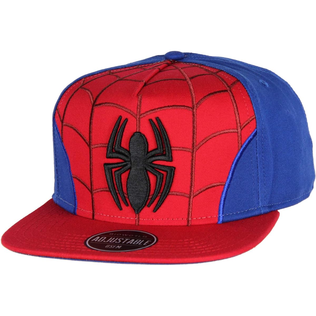 Marvel Comics Spider-Man Embroidered Classic Character Costume Adjustable Snapback Hat