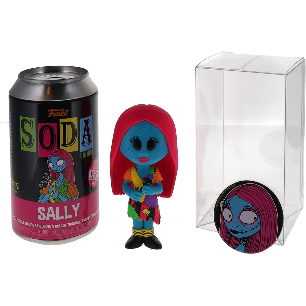 Funko Vinyl Soda The Nightmare Before Christmas - Sally Blacklight with Byron's Attic Soda Protector
