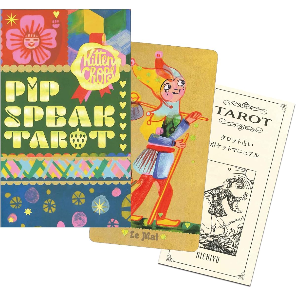 Tarot cards fortune telling 78 cards PipSpeak Tarot PipSpeak TAROT Japanese commentary book "Pocket Manual" included Marseille edition