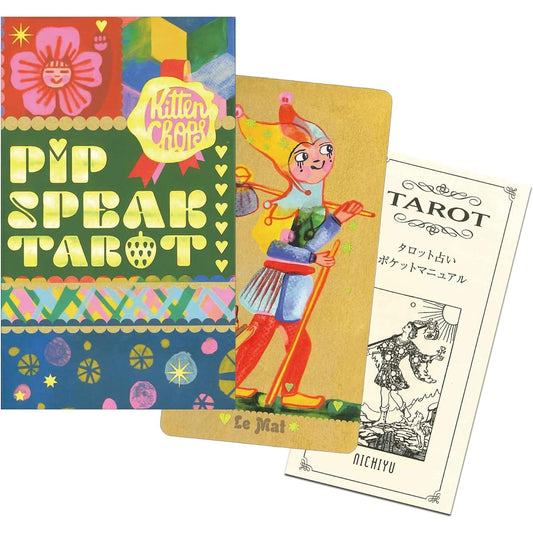 Tarot cards fortune telling 78 cards PipSpeak Tarot PipSpeak TAROT Japanese commentary book "Pocket Manual" included Marseille edition