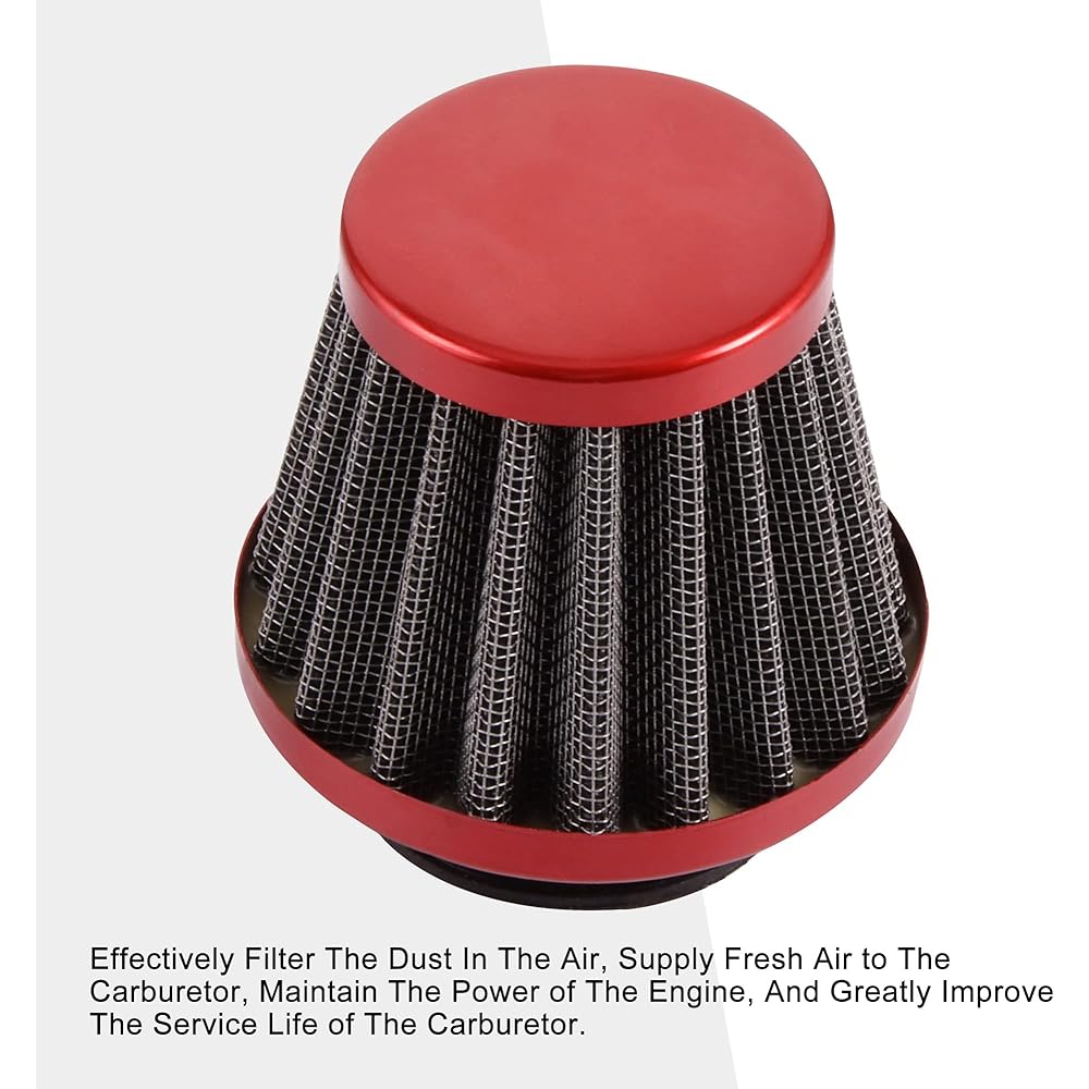 GOOFIT 35mm Motorcycle Red Air Filter 50cc 70cc 90cc 110cc 125cc ATV Quad Go Kart Pit Dirt Bike Parts