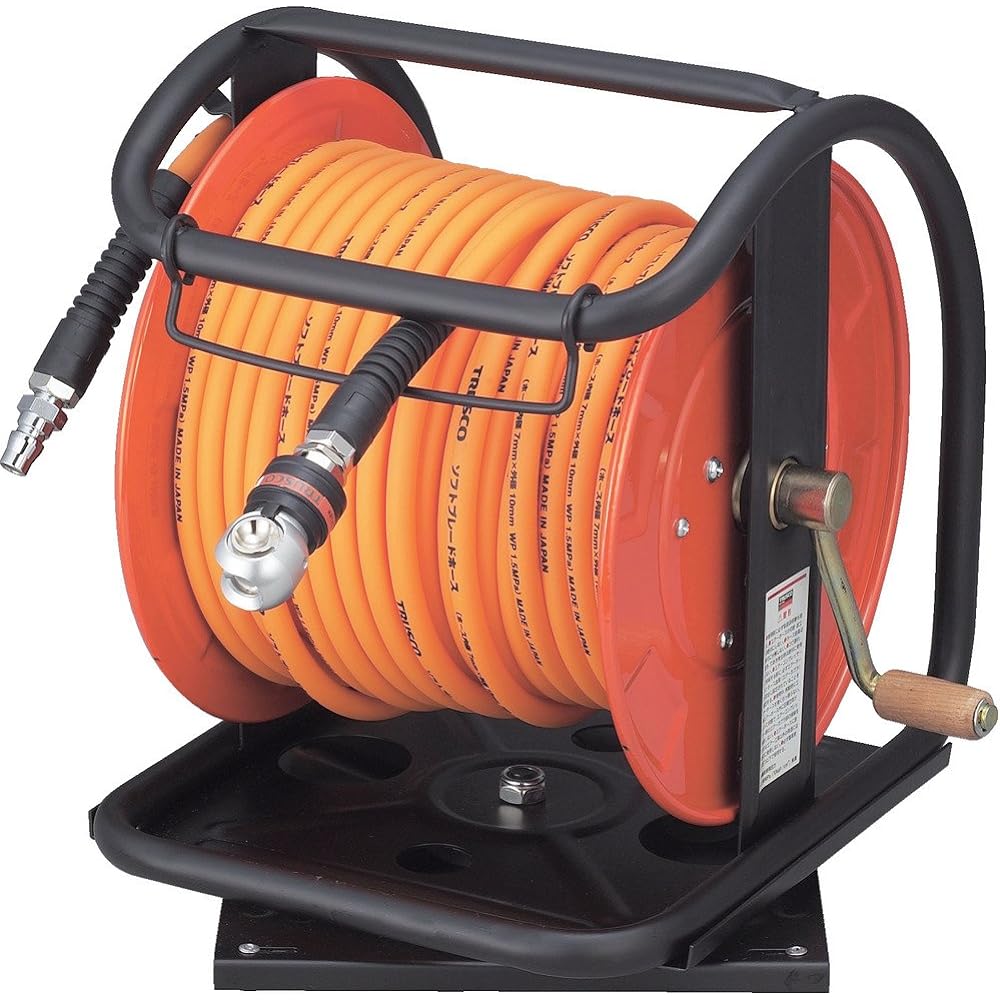 TRUSCO C type air reel with one-touch coupling 7X10mm 30m roll TAWC-7-30N