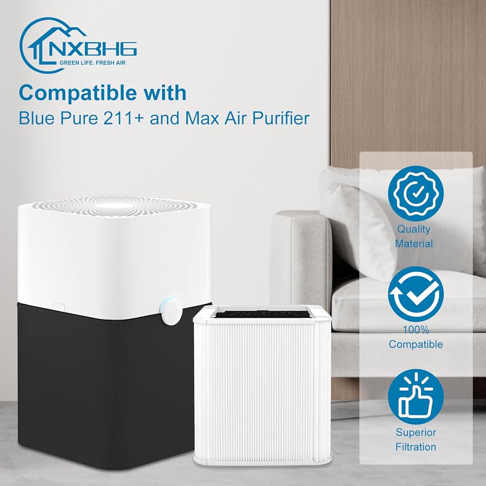 Blue 211+ Replacement Filter Blueair 211+ Replacement Filter Collapsible Activated Carbon Filter 1 Pack