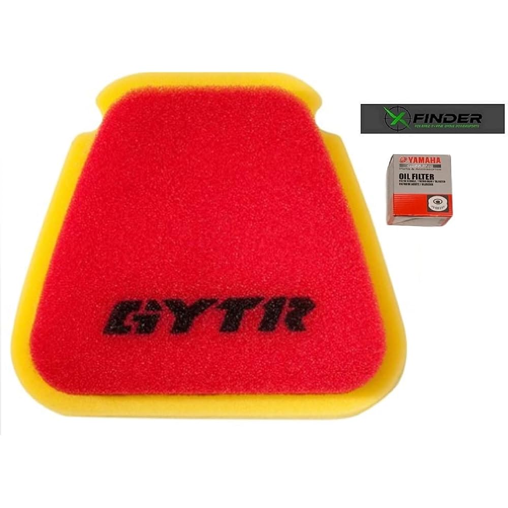 2018-2019 Yamaha YZ450F/250F GYTR High Flow Air Filter with Genuine OEM Oil Filter with X-Finder and Pine Grove Yamaha Sticker