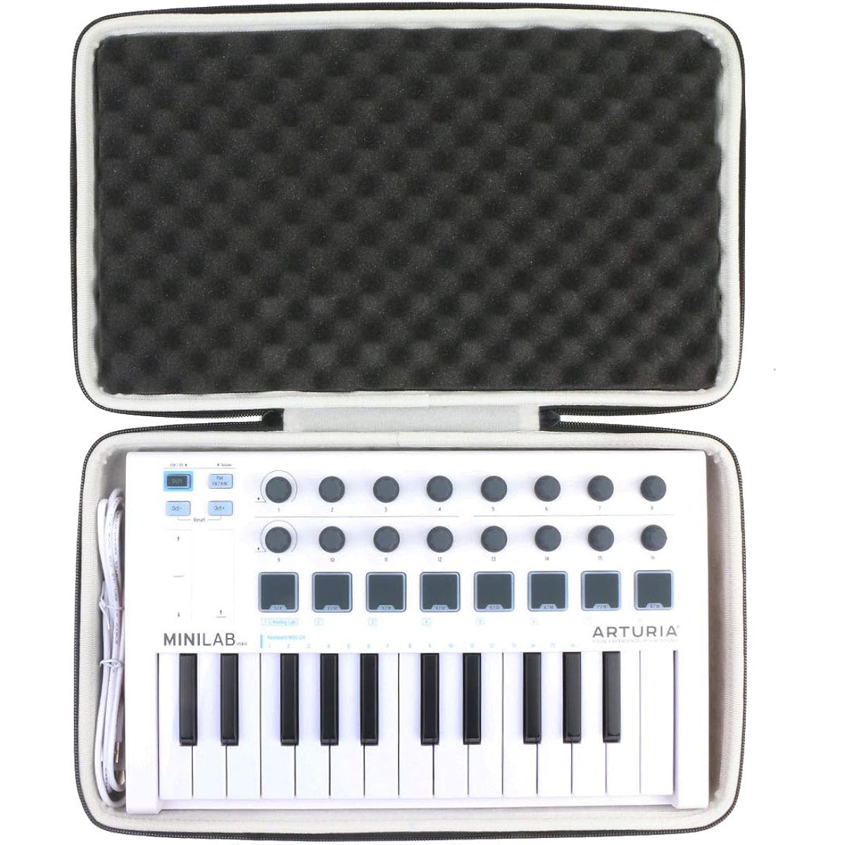 Khanka Hard Travel Case Replacement for Arturia MiniLab MkII 25 Slim Key Controller