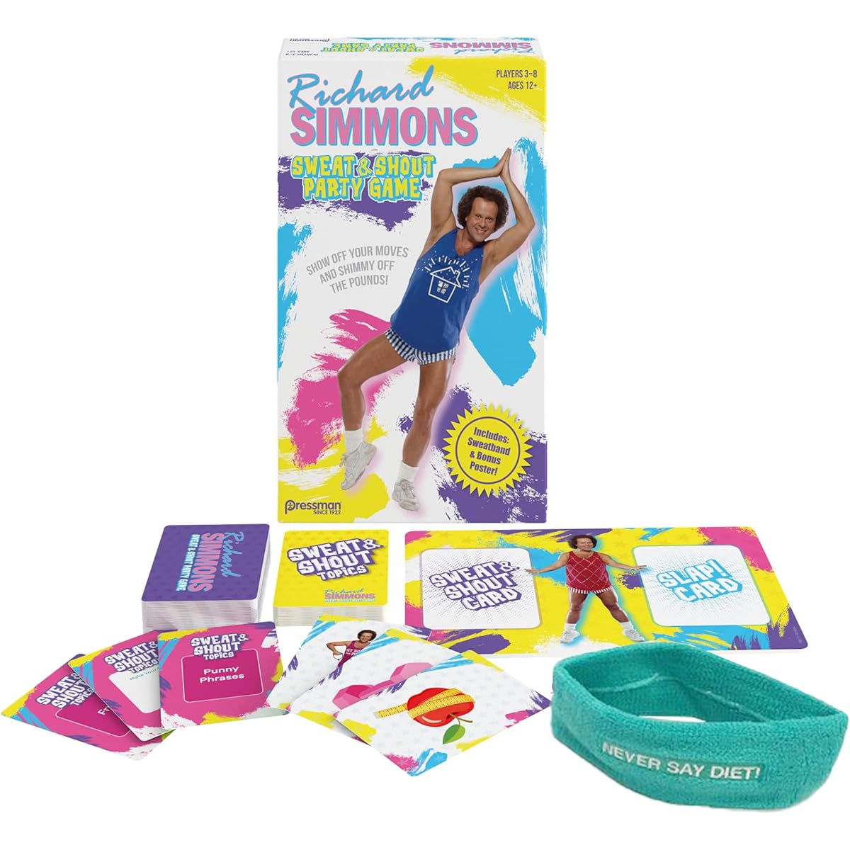 Pressman Richard Simmons: Sweat & Shout Party Game – The Show Off Your Moves & Shimmy Off The Pounds Game