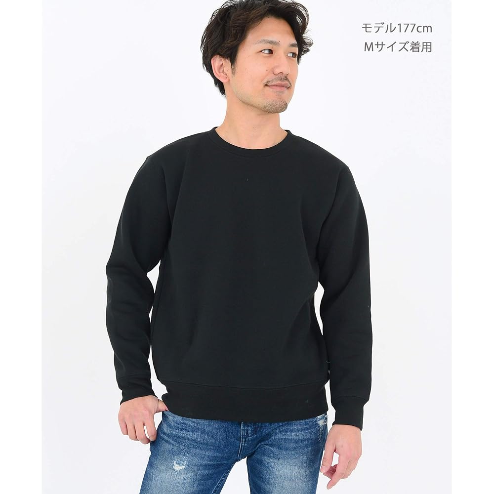 [T-Shirt Dot Estee] Sweatshirt, Plain, Fleece Lining, Warm, 10.0 oz, Men's, Women's