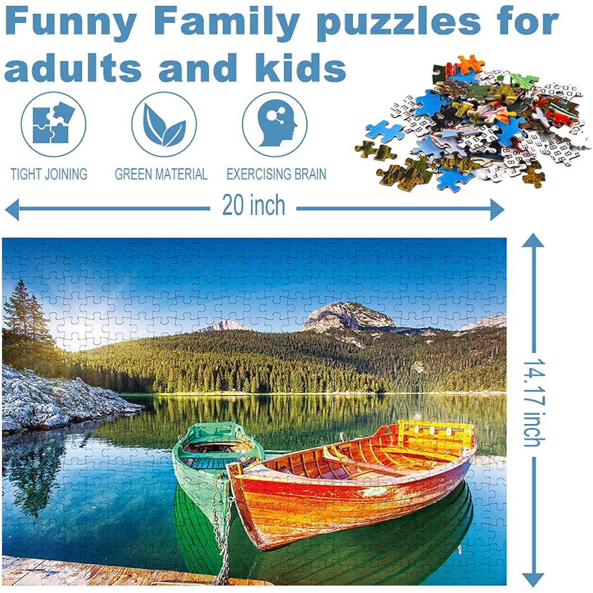 SiTimmGer Puzzles for Adults 500 Piece Boat Jigsaw Puzzle 500 Piece Puzzle for Adults 500 Piece Puzzle Art for Families Pieces Fit Perfectly Large Adult Puzzle Game Toys (14.5x20 Inch)