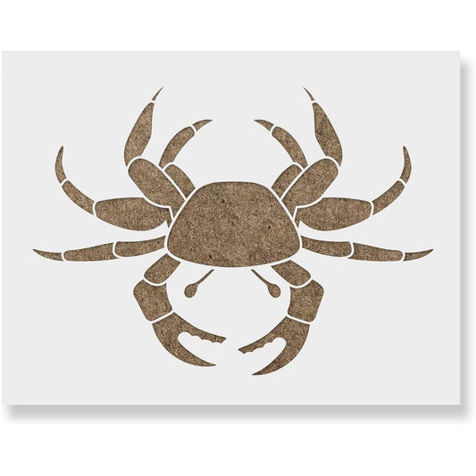 Crab Stencil Template - Reusable Stencil with Multiple Sizes Available 36"x24"