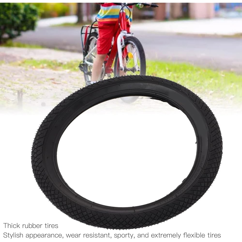 Rubber children's bicycle tires, checkered comfortable and fast children's bicycle tires
