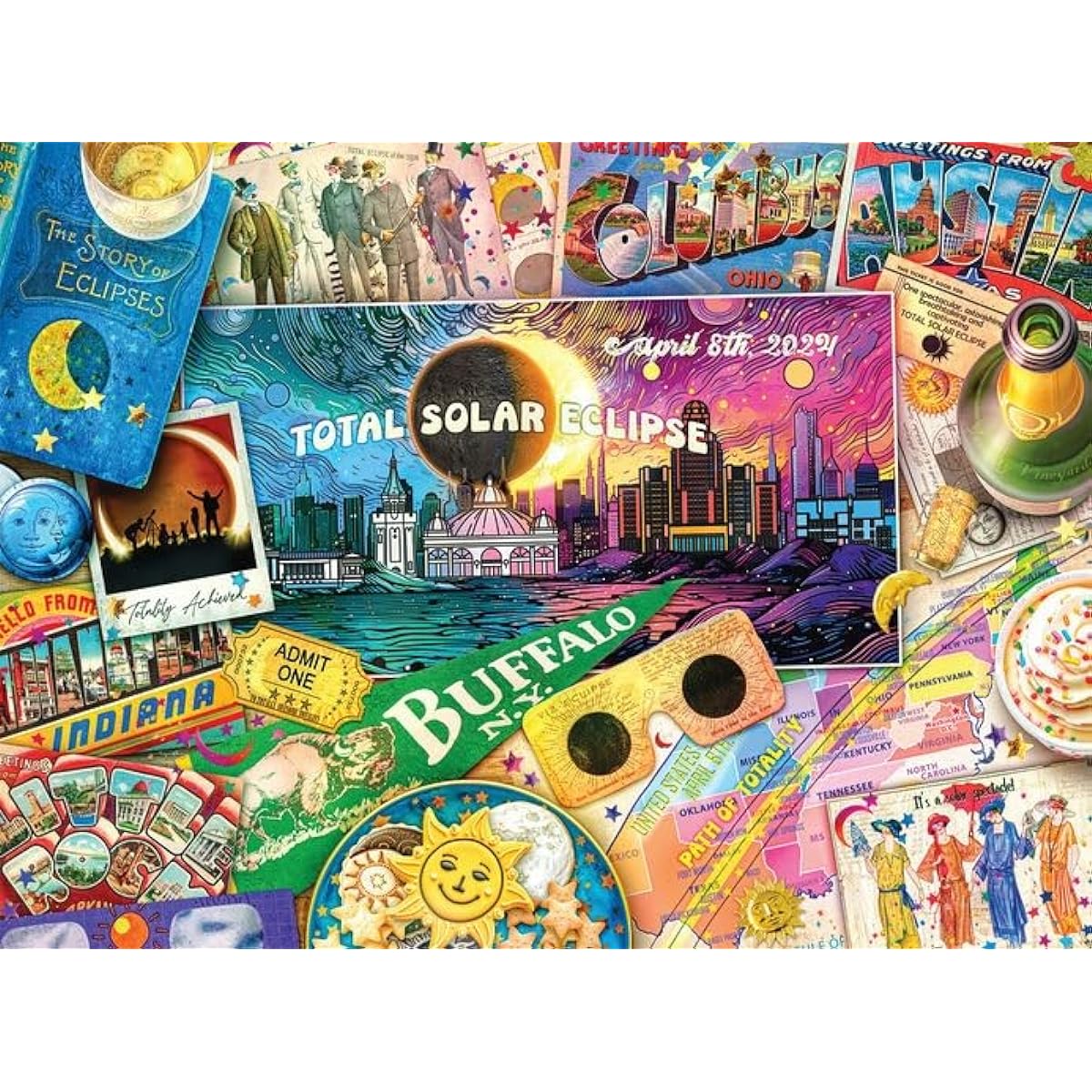 Buffalo Games - Aimee Stewart - Path of Totality - 1000 Piece Jigsaw Puzzle for Adults - Challenging Puzzle Perfect for Game Night - Finished Size 26.75 x 19.75