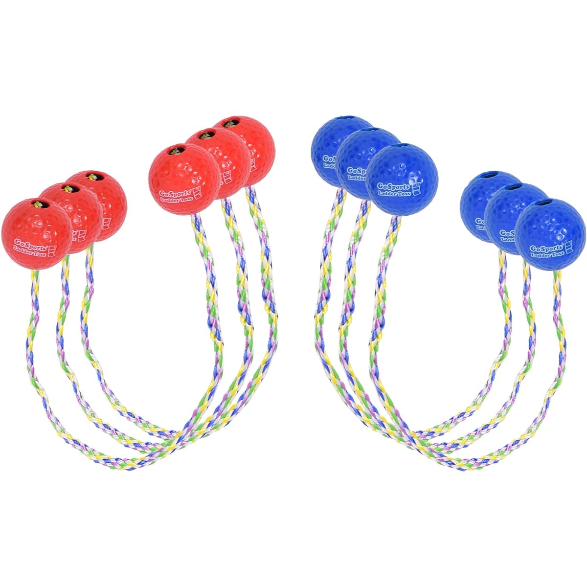 GoSports Ladder Toss Bolo Replacement Set with Real Golf Balls (6 Pack)