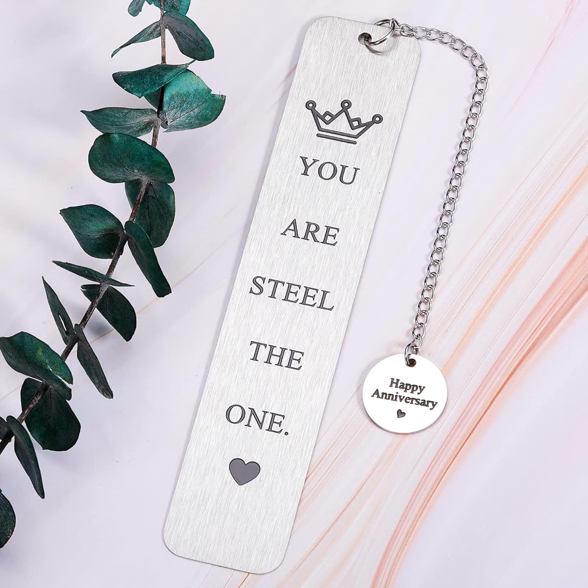 11th Anniversary Bookmark Gifts for Him Funny Steel Anniversary Gifts for Wife Husband Couples Women Men 11th Wedding Anniversary Wife Husband from Husband Book Lover Gifts Christmas Valentine Gifts