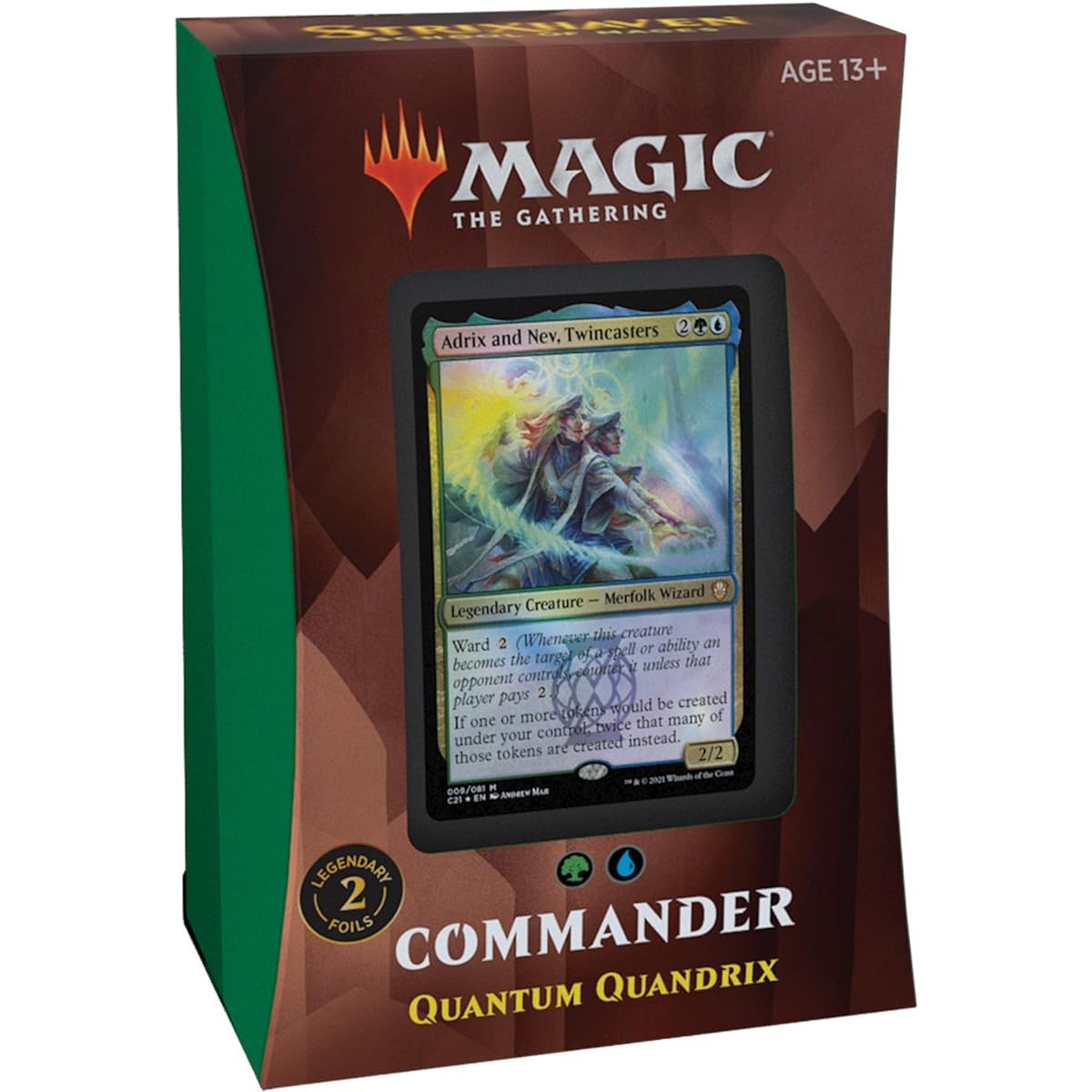 Magic the Gathering Strixhaven Commander Deck - Quantum Quandrix (Blue-Green)