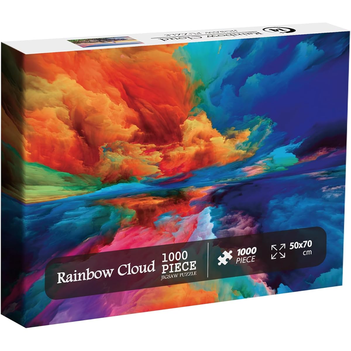 Impossible Puzzle for Adults 1000 Pieces Difficult Jigsaw Puzzle for Adults Painting Gradient Rainbow Colorful Challenging Puzzle for Adults Teens