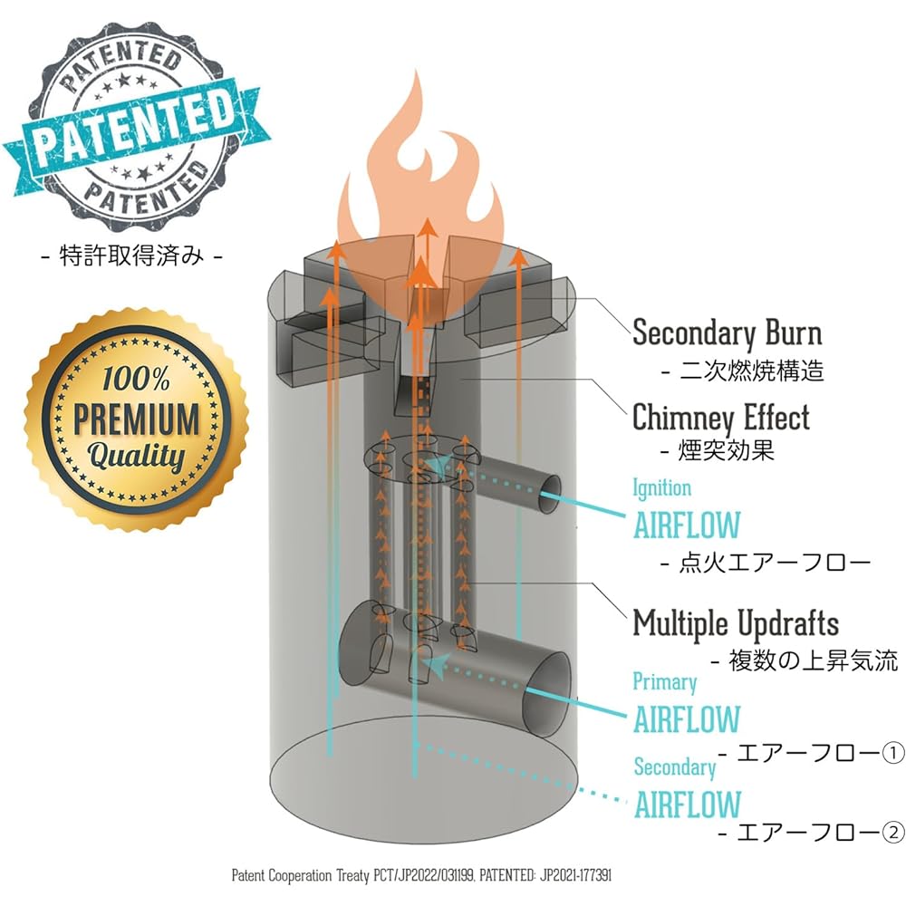 [Introduced on NHK] Swedish Torch mini Yamazakura WOODSTOCK Hardwood from the Zao Mountains in Miyagi Prefecture Perfect gift Bonfire experience Patented structure Includes igniter Swedish Torch Replaces a lantern