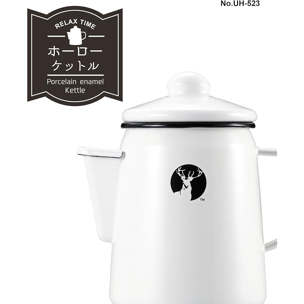 Captain Stag (CAPTAIN STAG) Kettle Enameled Kettle White UH-523
