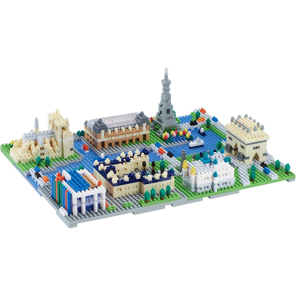 Kawada Nanoblock Paris 1620 Pieces, Ages 12 and Up, Interior, Hobby, NB-047