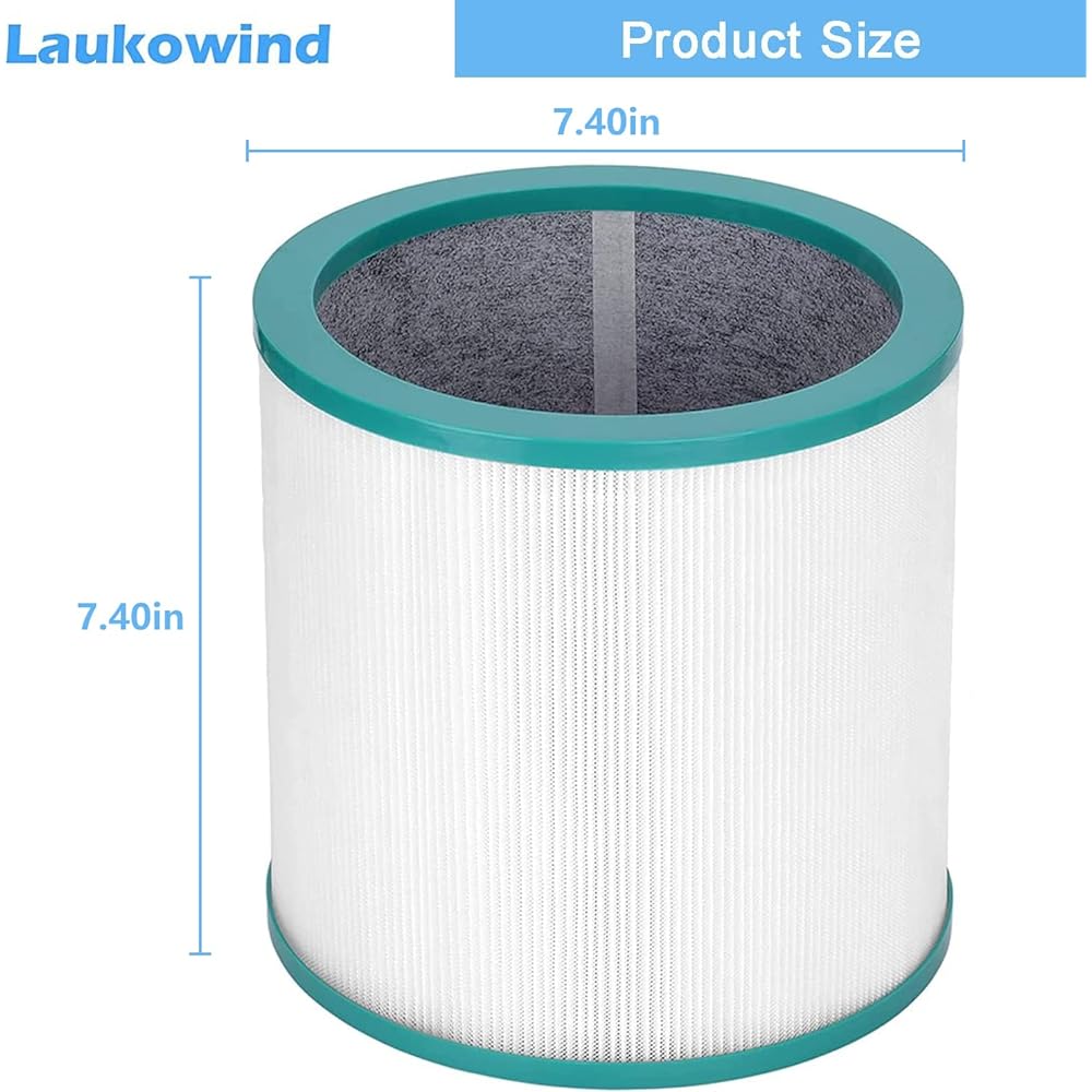 Replacement TP02 Air Purifier Filter for Dyson Pure Cool Link Models TP01 TP02 TP03 BP01 AM11 Tower Purifier Part # 968126-03 305158-01 305159-01 308400-01 308401-01(2) Pack)