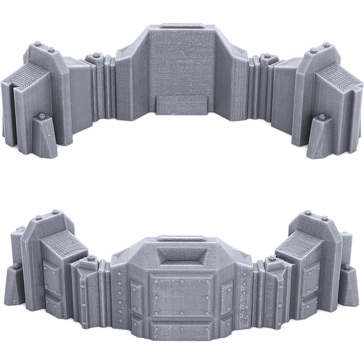Connecting Barricade Wall Expansion Pack, 3D Printed Tabletop RPG Scenery and Wargame Terrain for 28mm Miniatures