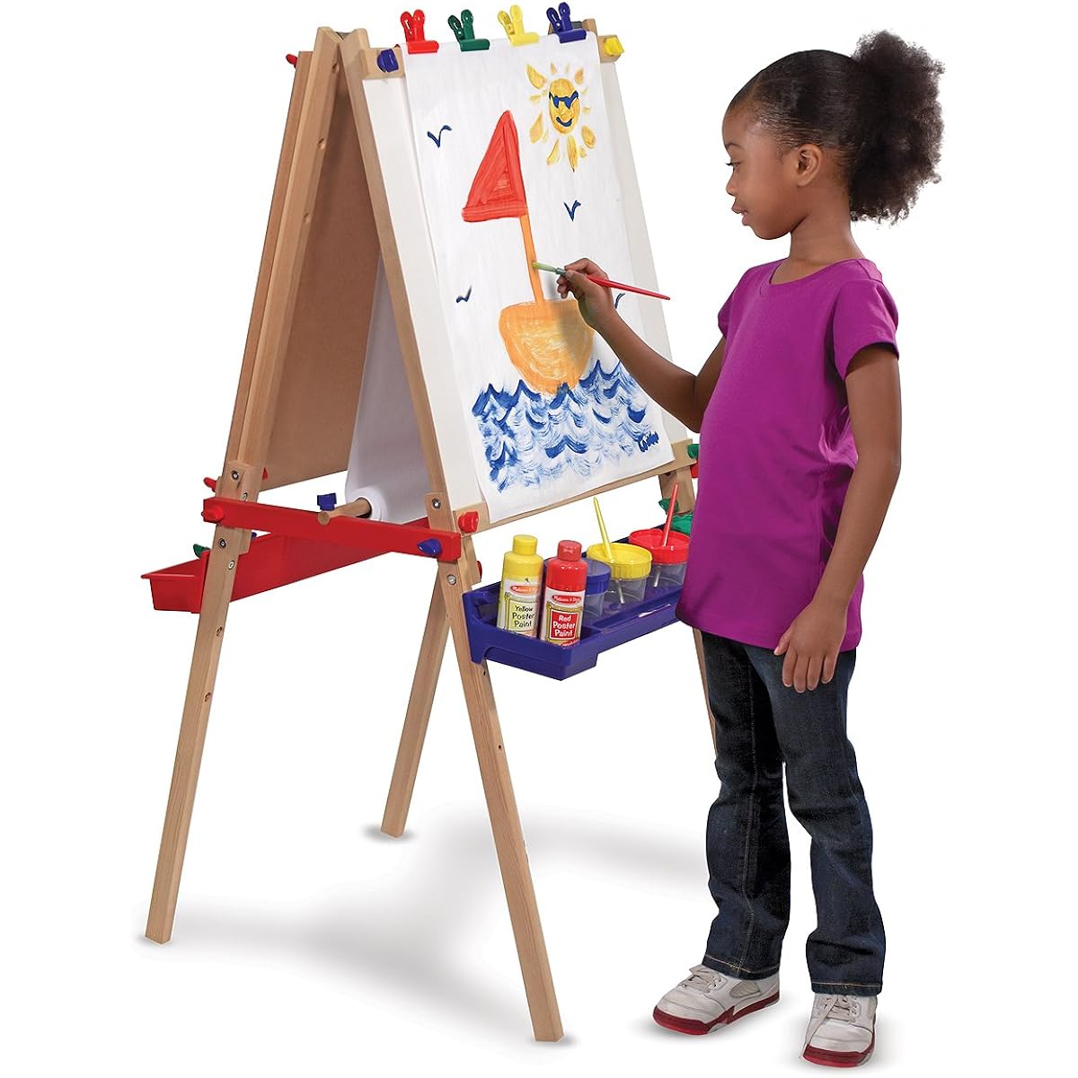 Melissa & Doug, Deluxe Wooden Standing Art Easel