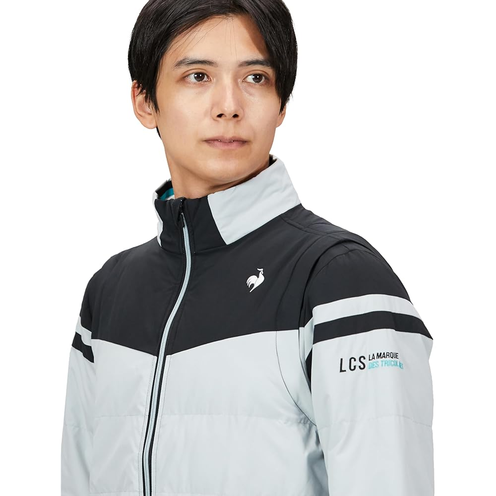 [Le Coq Sportif Golf] Blouson [Stretch Forcer] Standard Filling Water Repellent Windproof Sleeves Detachable Heat Navi 2WAY Golf QGMWJK04 Men's