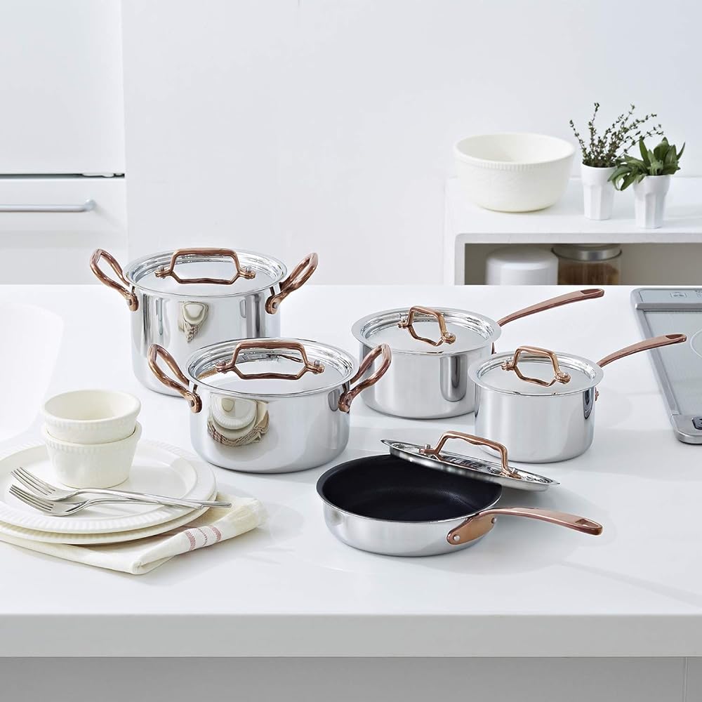 Vitacraft IH Compatible One Hand Pot 12cm Rose Gold Dear 3951
