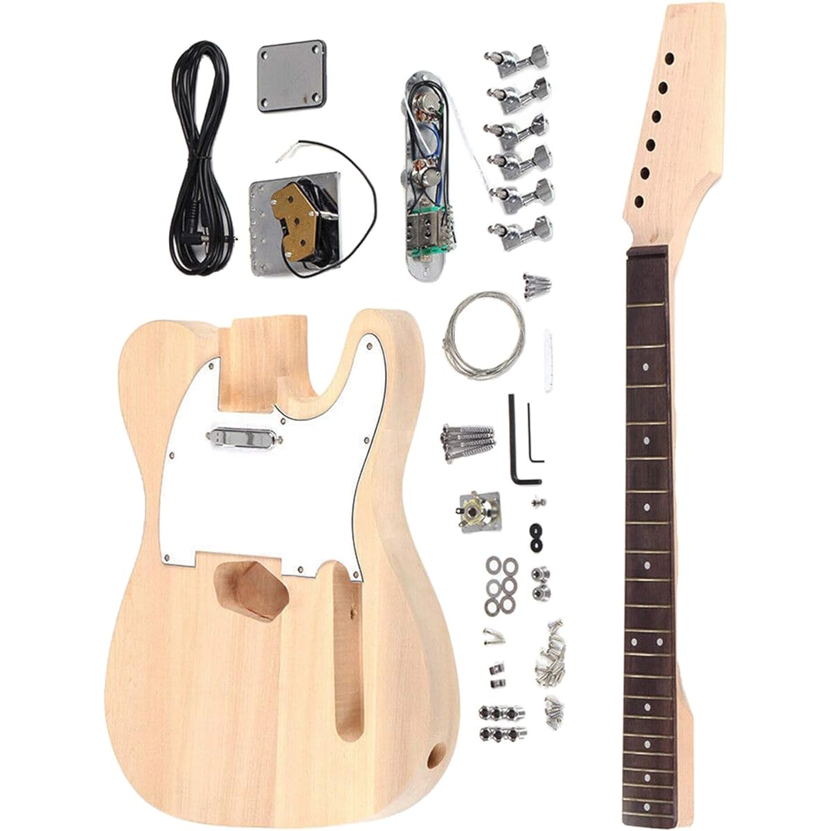DIY Electric Guitar Kit Neck - Build Your Own Guitar
