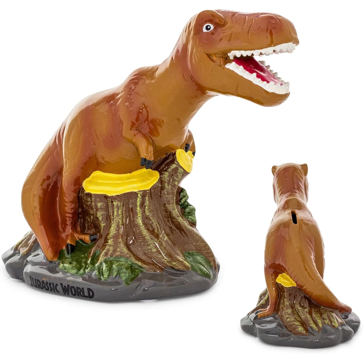 Jurassic World T Rex large ceramic coin bank.
