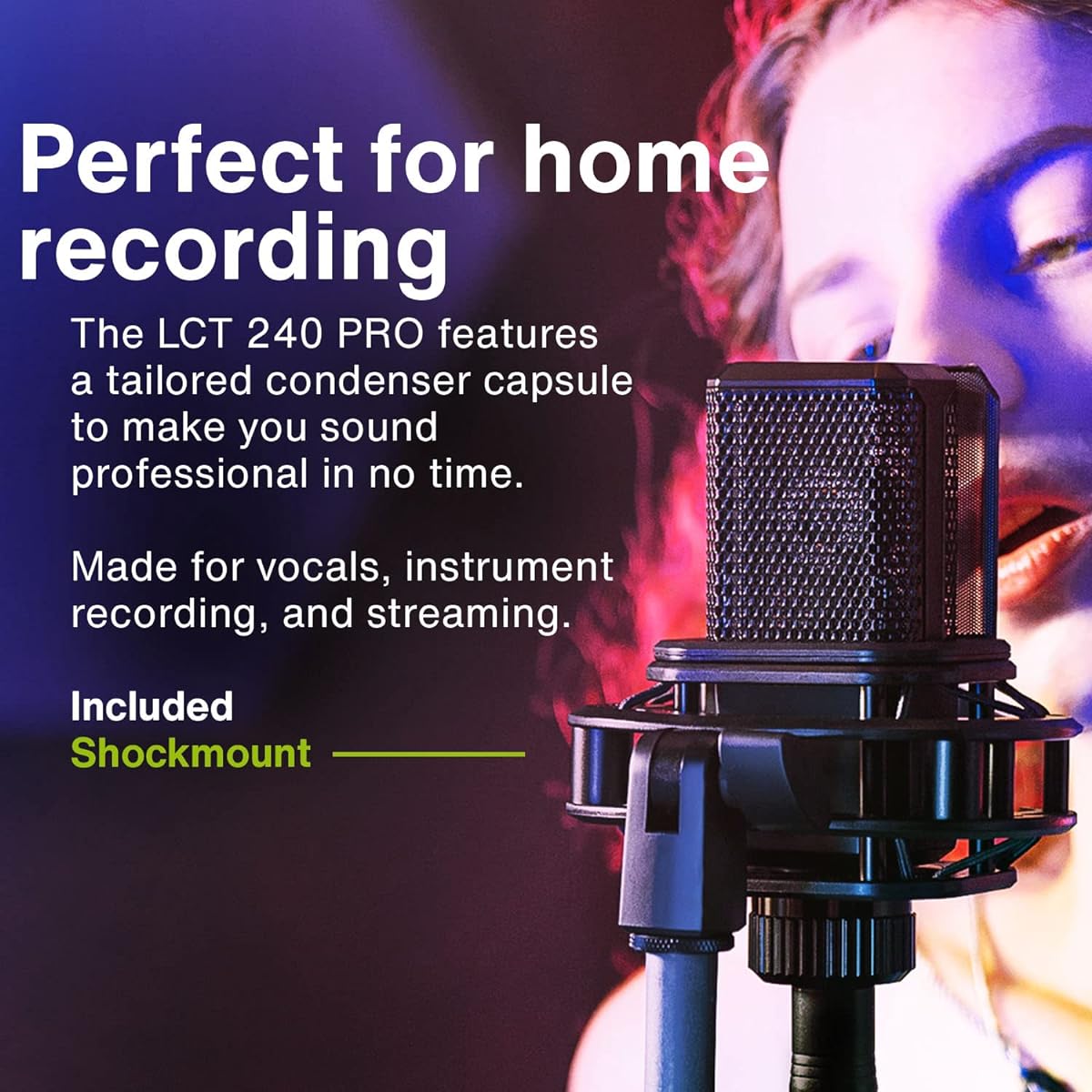 LCT-240 Pro Value Pack Microphone Bundle with Shock Mount
