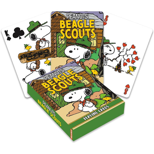 AQUARIUS Snoopy Beagle Scouts Playing Cards – Snoopy Beagle Scouts Themed Card Deck for Your Favorite Card Games – Officially Licensed Peanuts Merchandise & Collectibles