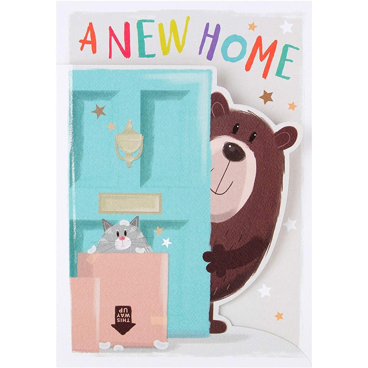 Hallmark New Home Cards - Cute "All About Gus" Design