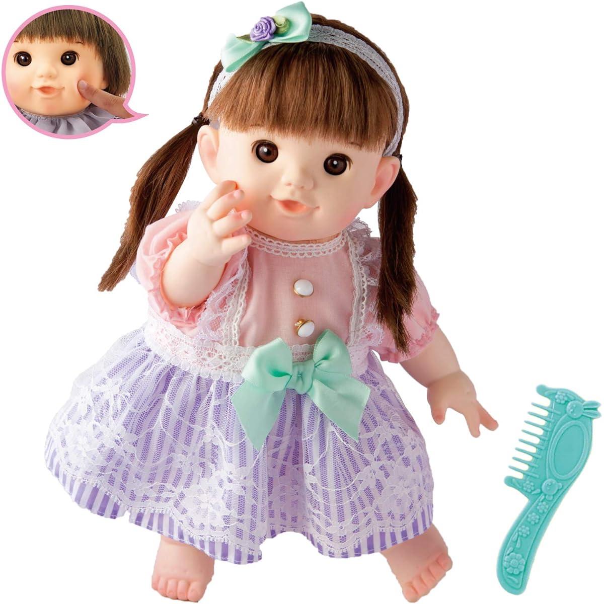People I'll make you cute Long Hair Popo-chan Mini Hair Comb & Head Dress Included