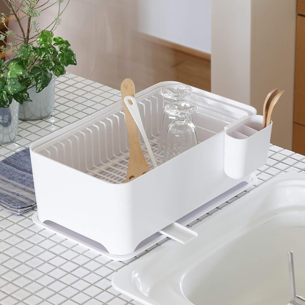 Margin (YOHAKU) Compact large capacity drainer set Blush pink MG-0395