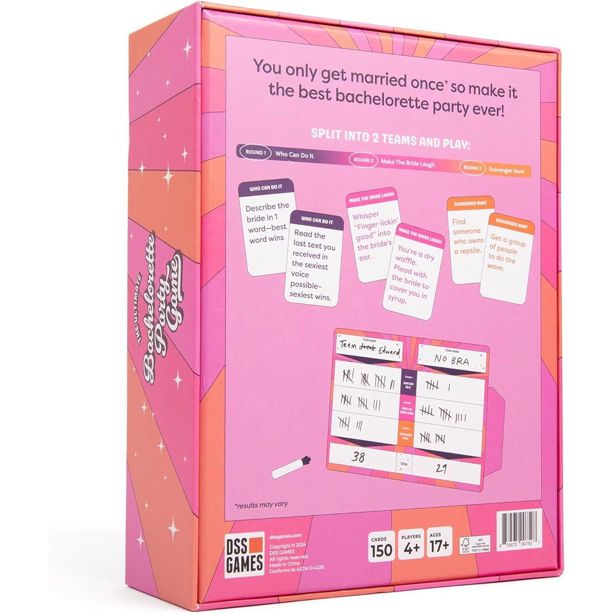 DSS Games Ultimate Bachelorette Party Game [Girls Night Out, Bachelorette Party, Bridal Shower]