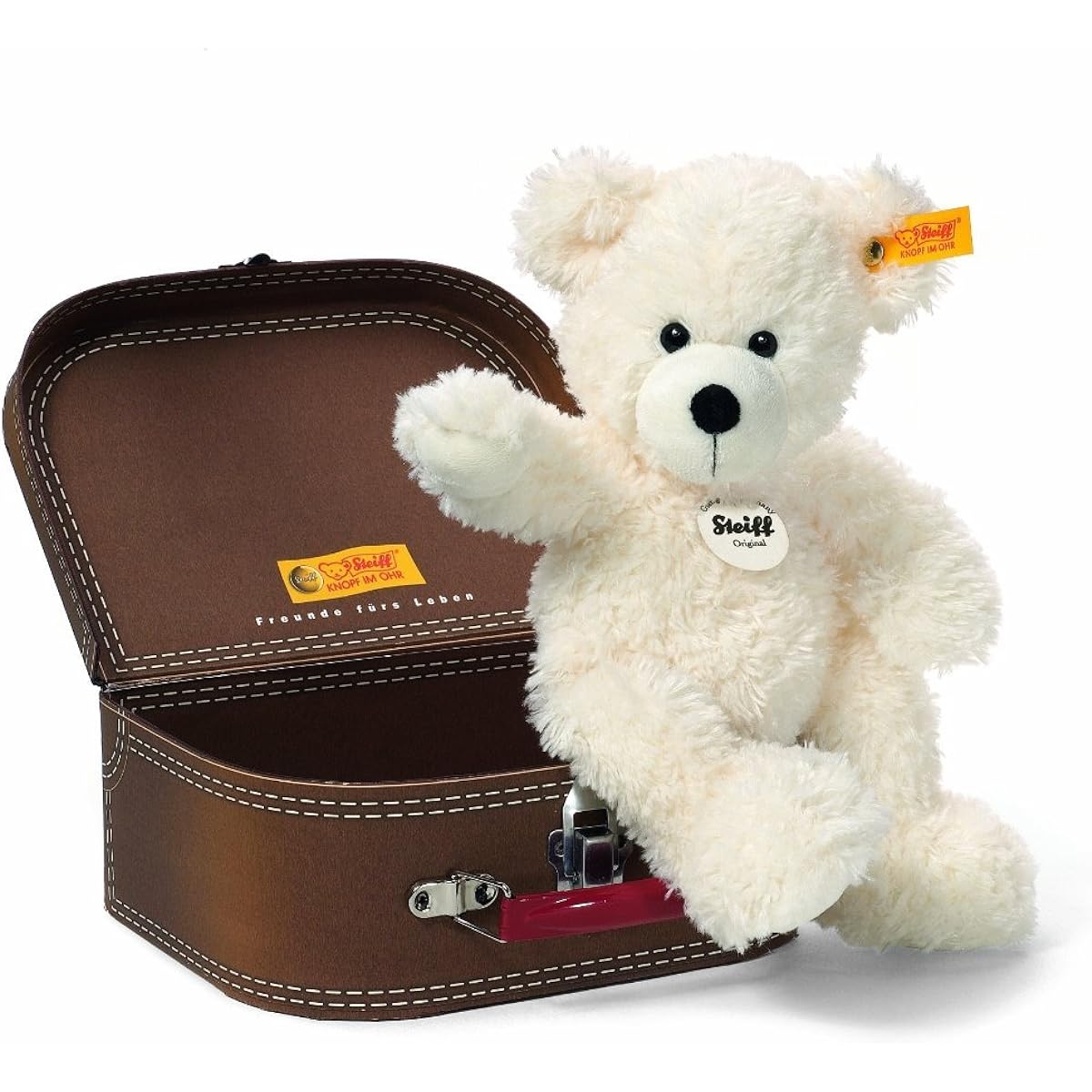 Steiff Lotte Suitcase Teddy Bear (LOTTE Teddy bear in suitcase) 111464 [Parallel import goods]