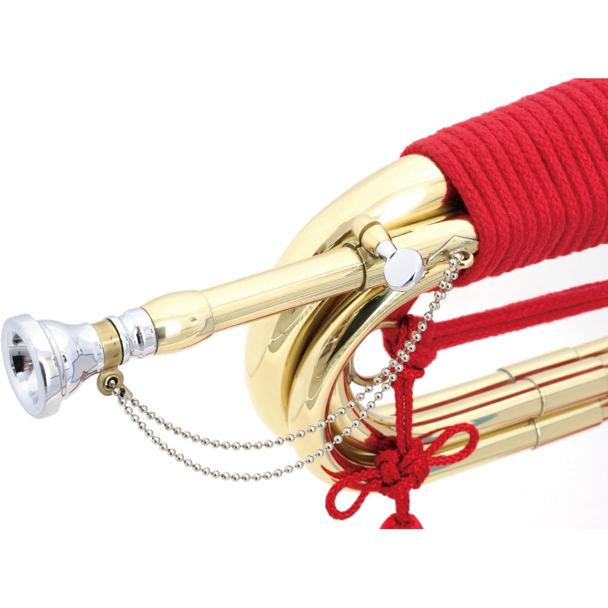 MAXTONE Signal Trumpet, 3-wrap, Gold Lacquer Finish, Made in Taiwan, TB-3L