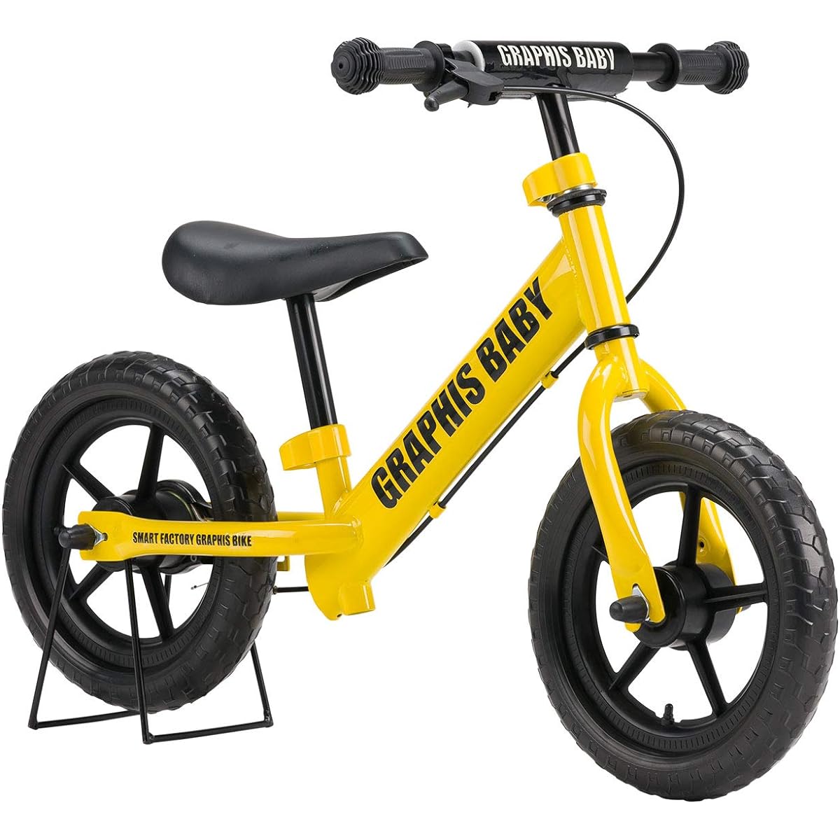 GRAPHIS GR-BABY, Pedal-less Bicycle for Toddlers, Yellow