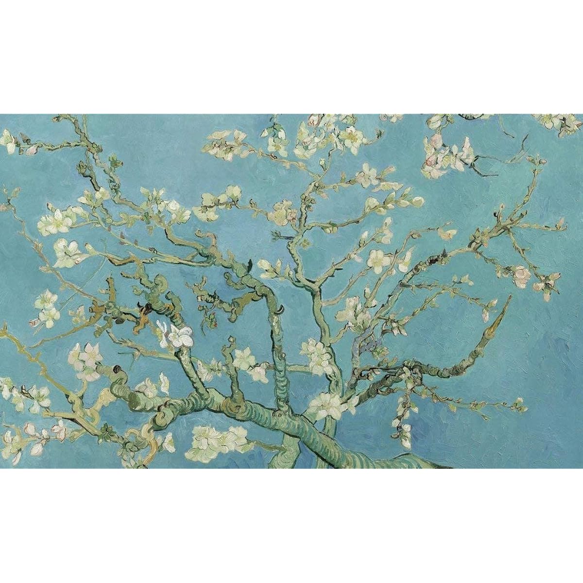 Nautilus Puzzles Mini Wooden Jigsaw Puzzle Almond Blossom by Vincent Van Gogh 50 Unique Wooden Pieces