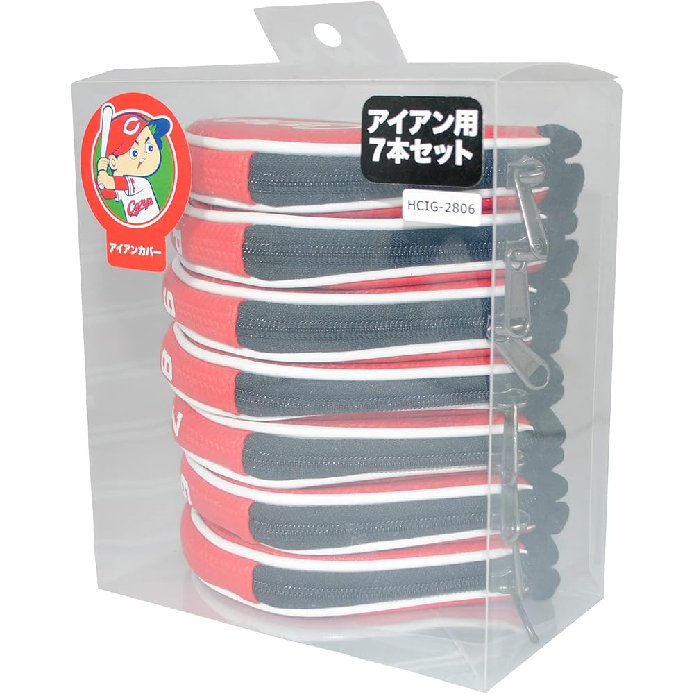 Rezax Hiroshima Toyo Carp Iron Cover Set of 7 Red HCIG-2806