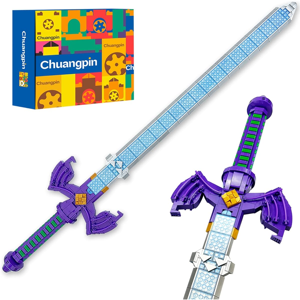 CHUANGPIN BOTW Link Master Sword Building Toy Set for Adults, Hyrule Legend Building Sword Set for Game Fans, 788 Pieces