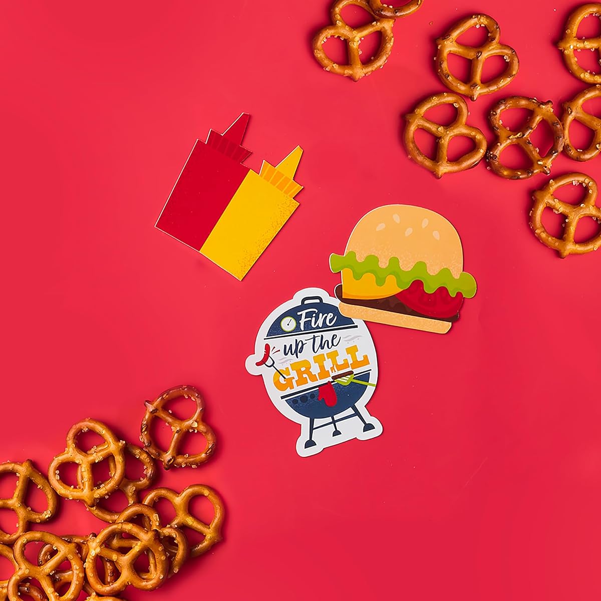 Big Dot of Happiness Fire Up the Grill - DIY Shape Summer BBQ Picnic Party Cutouts - 24 Pieces