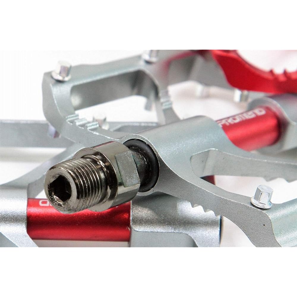 Lightweight 240g Chromoly shaft Cr-Mo 3 sealed bearings Compact design Flat pedal PD-R87 Gray PROMEND