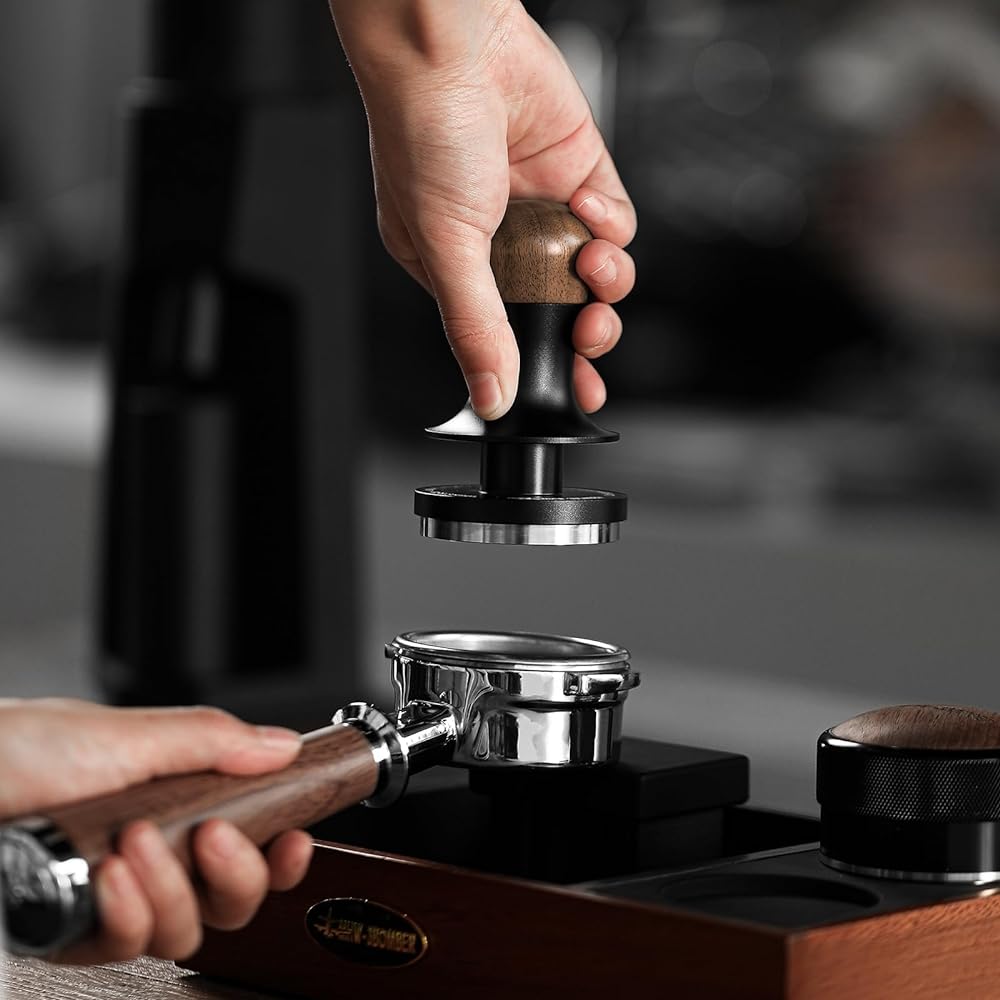 MHW-3BOMBER Coffee Tamper 58.35mm Espresso Tamper Constant Pressure Tamper Sound Feedback Easy to Press Espresso Maker 58mm T6072T