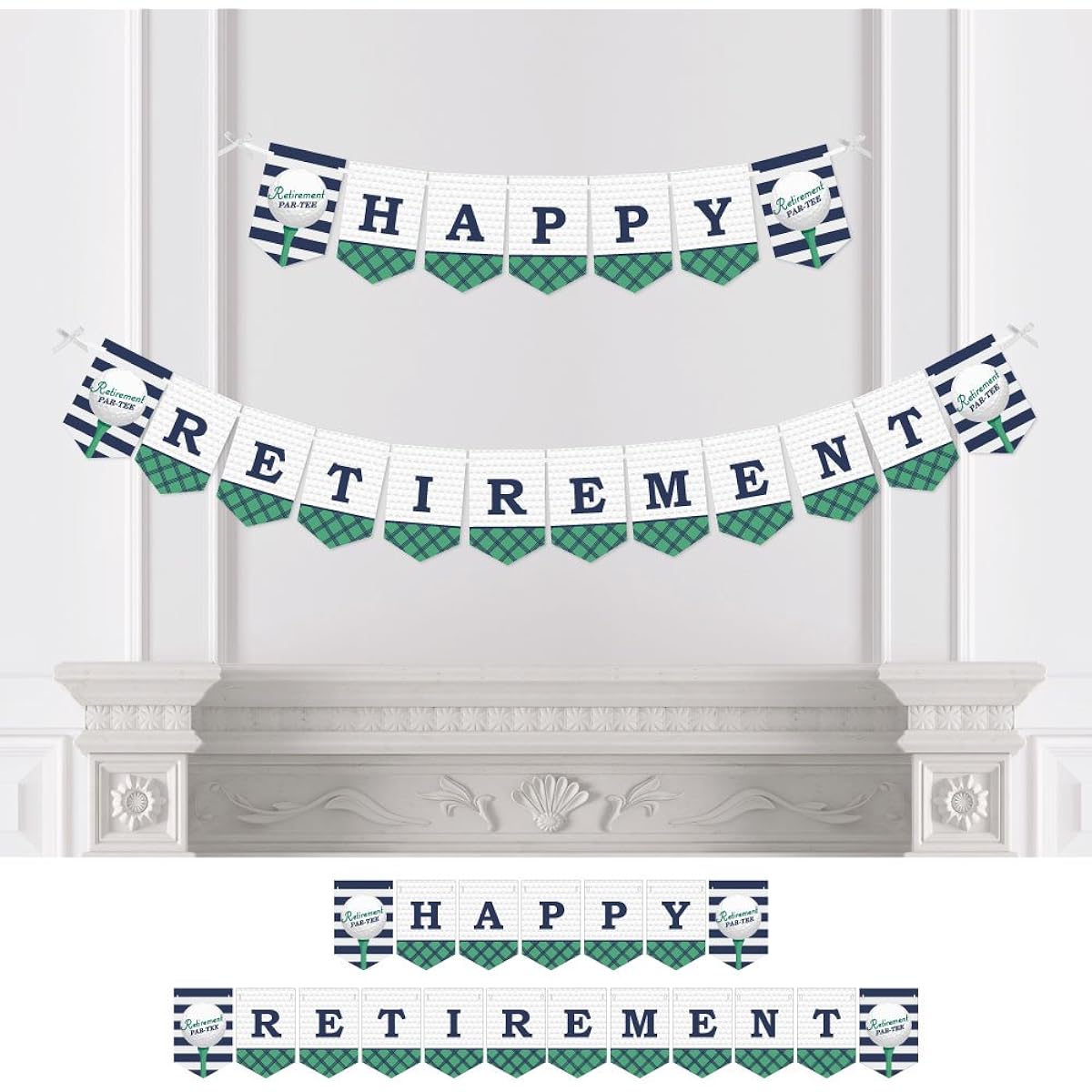 Par-Tee Time - Golf - Retirement Party Bunting Banner - Golf Party Decorations - Happy Retirement