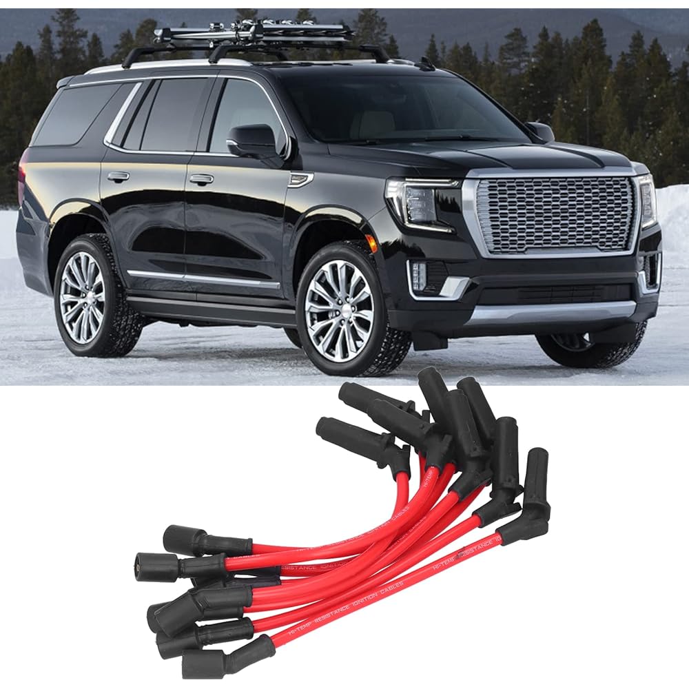 Spark Plug Wire Ignition Cable Set Ignition Cable Set Engine Spark Plug Cable Ignition System Cable Replacement for Buick Liner 5.3L 2004