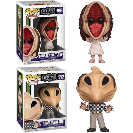 Beetlejuice: Adam Maitland Transformed & Barbara Maitland Transformed Vinyl Figure Collector Set (Box Protector Included)