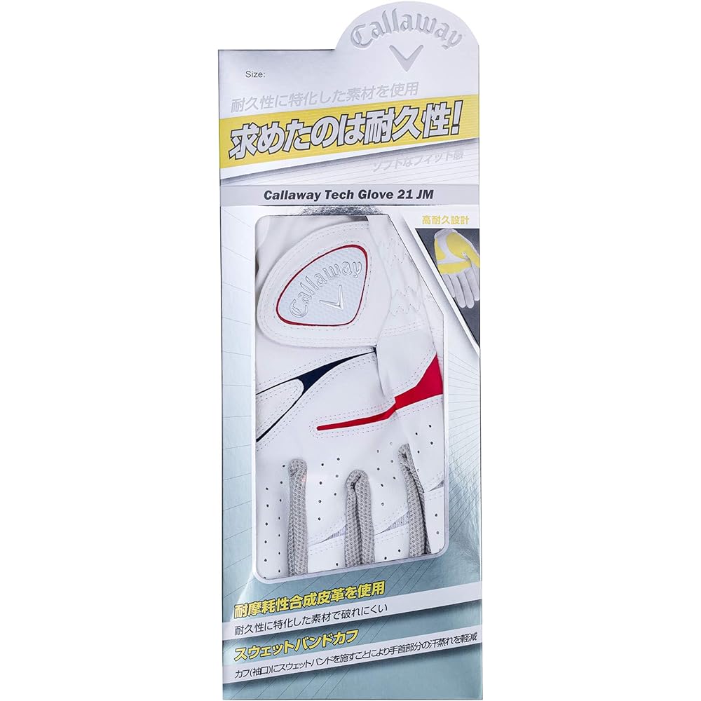 Callaway Golf Glove TECH Men's Left Hand Worn (Right Handed) 2021 Model